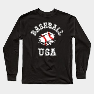 Baseball USA Long Sleeve T-Shirt